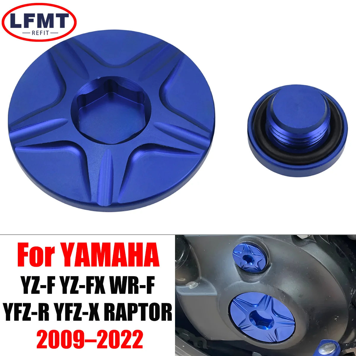 Motorcycle Aluminum Billet Engine Timing Plug Oil Plug Set For Yamaha RAPTOR 700 700R 2012-2022 YZ250F 2014-2020 YFZ450R 2009
Motorcycle Aluminum Billet Engine Timing Plug Oil Plug Set For Yamaha RAPTOR 700 700R 2012-2022 YZ250F 2014-2020 YFZ450R 2009