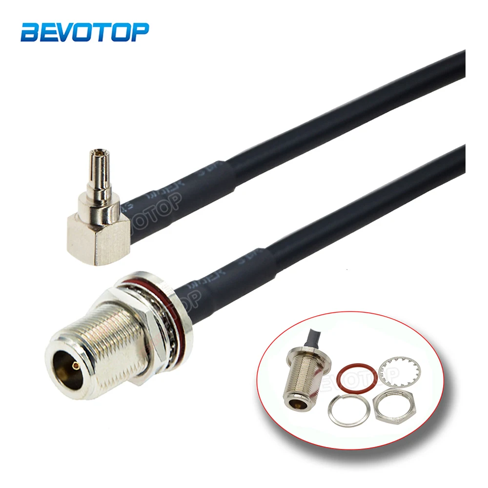 1Pcs Waterproof N Female Jack to CRC9 Male 90 Degree Plug RG58 RF Coaxial Cable 3G 4G USB Modem Extension Cord Jumper Pigtail
1Pcs Waterproof N Female Jack to CRC9 Male 90 Degree Plug RG58 RF Coaxial Cable 3G 4G USB Modem Extension Cord Jumper Pigtail