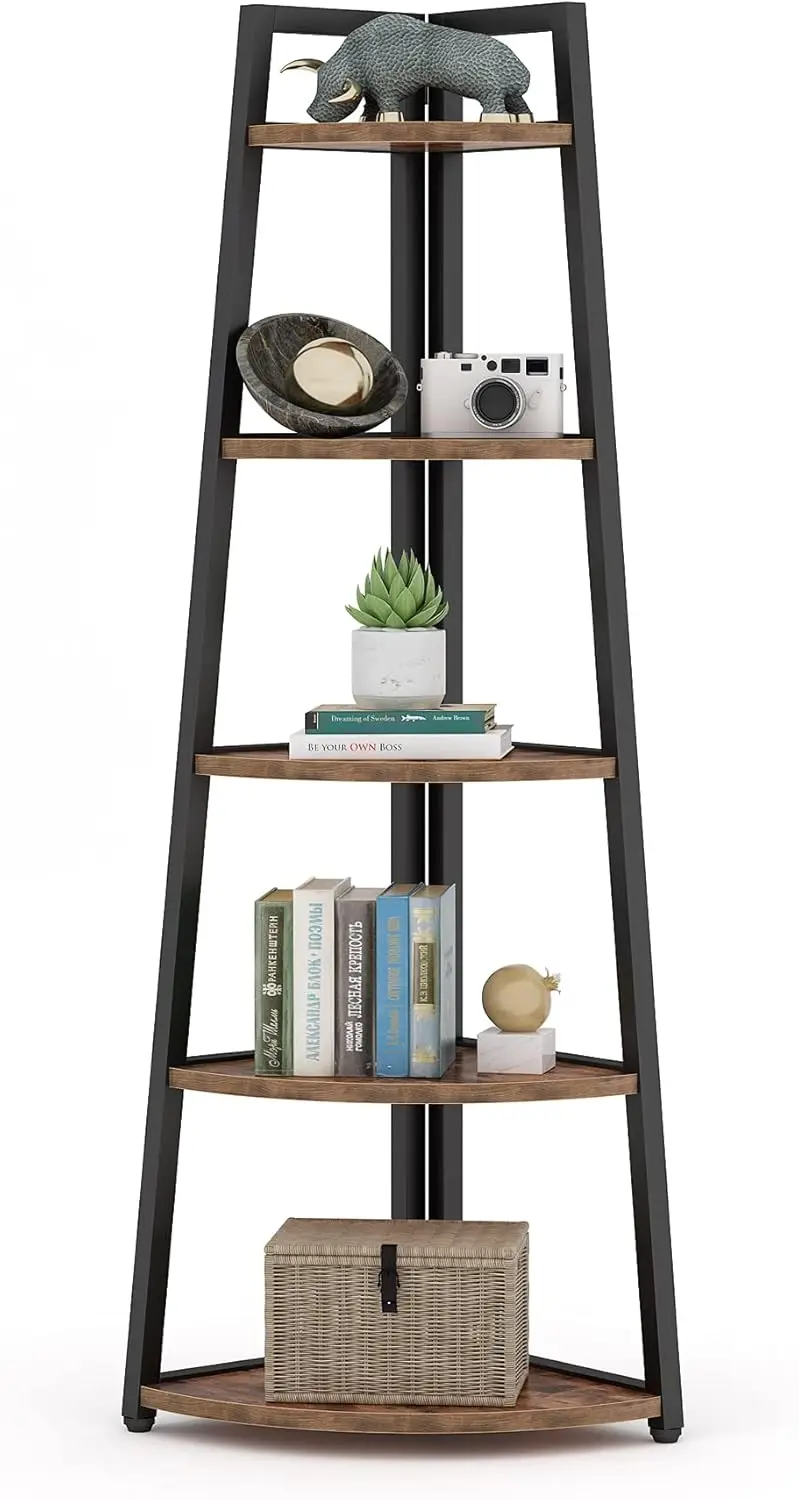 5-Tier Tall Corner Shelf for Small Spaces, 70-Inch Bookshelf Organizer with Durable Construction
5-Tier Tall Corner Shelf for Small Spaces, 70-Inch Bookshelf Organizer with Durable Construction