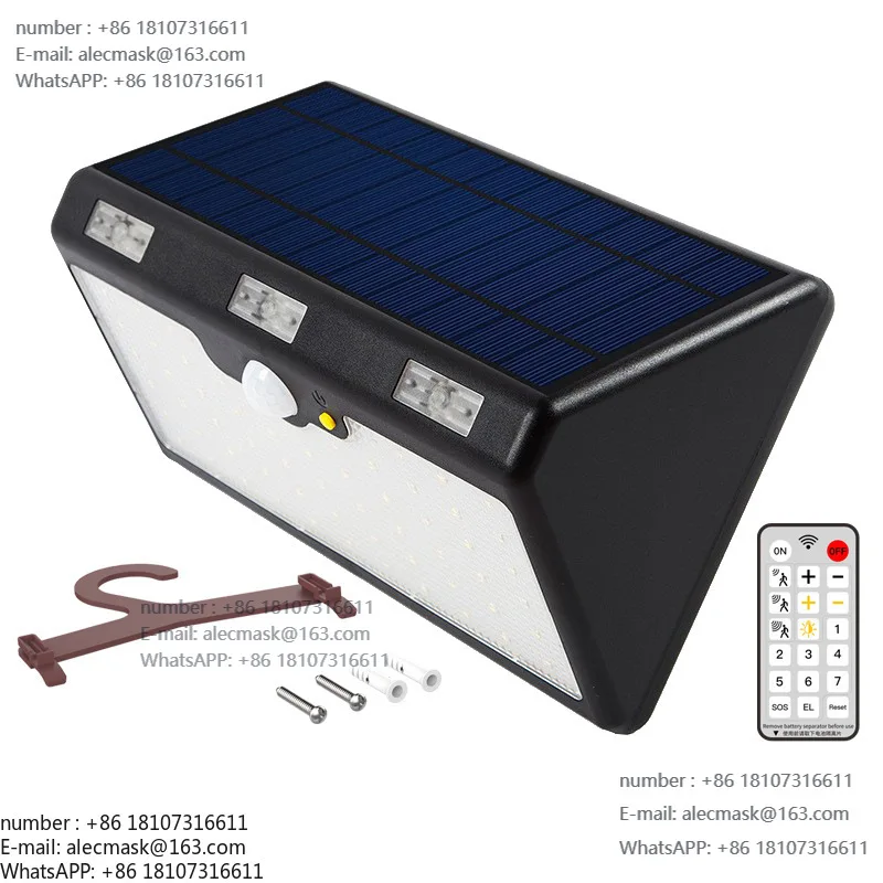 Solar outdoor wall light, courtyard light, human body induction street light, high efficiency and energy saving
Solar outdoor wall light, courtyard light, human body induction street light, high efficiency and energy saving