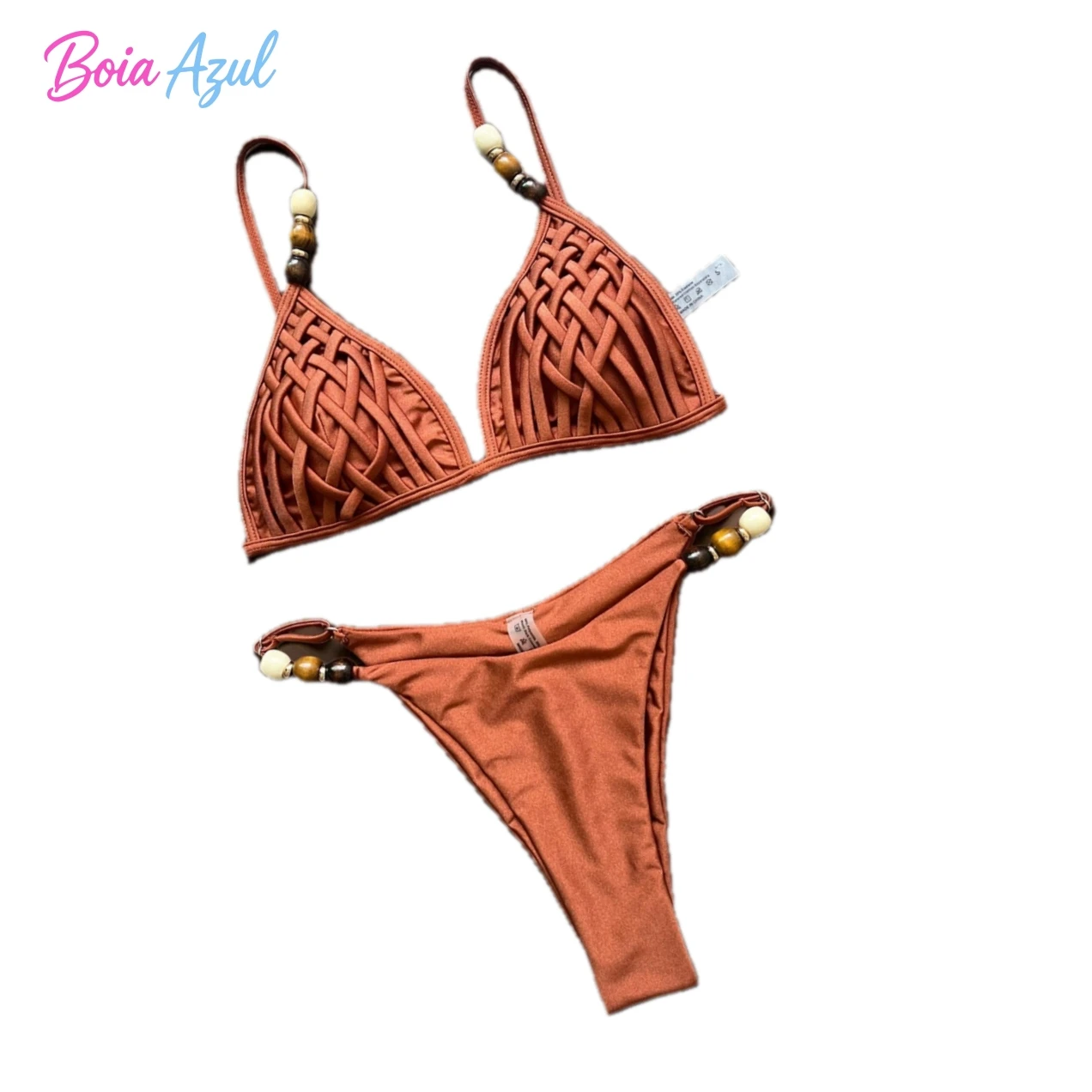 Knitted triangular cup two-piece swimsuit solid-color beaded neck swimsuit sexy swimsuit
Knitted triangular cup two-piece swimsuit solid-color beaded neck swimsuit sexy swimsuit