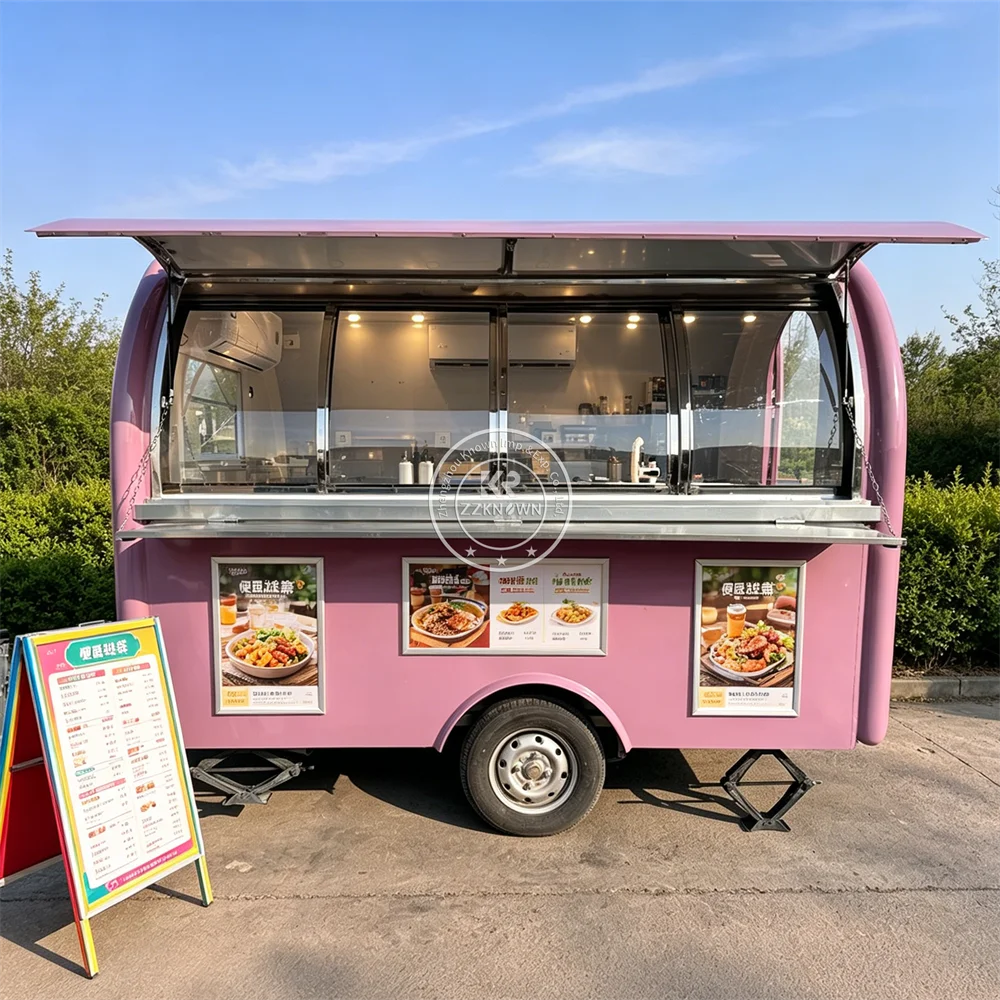 Concession Hot Dog Dessert Ice Cream Cart Mobile Food Truck Mobile Kitchen Street Catering Food Trailer with Cooking Equipment
Concession Hot Dog Dessert Ice Cream Cart Mobile Food Truck Mobile Kitchen Street Catering Food Trailer with Cooking Equipment