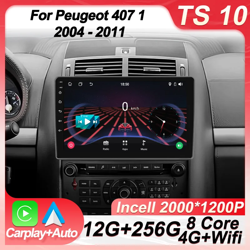 Автомобильный радиоприемник Android 14 2din для Peugeot 407 1 2004-2011, сенсорный экран, GPS-навигация, умные автомобильные системы, беспроводной Android Auto DSP
Автомобильный радиоприемник Android 14 2din для Peugeot 407 1 2004-2011, сенсорный экран, GPS-навигация, умные автомобильные системы, беспроводной Android Auto DSP