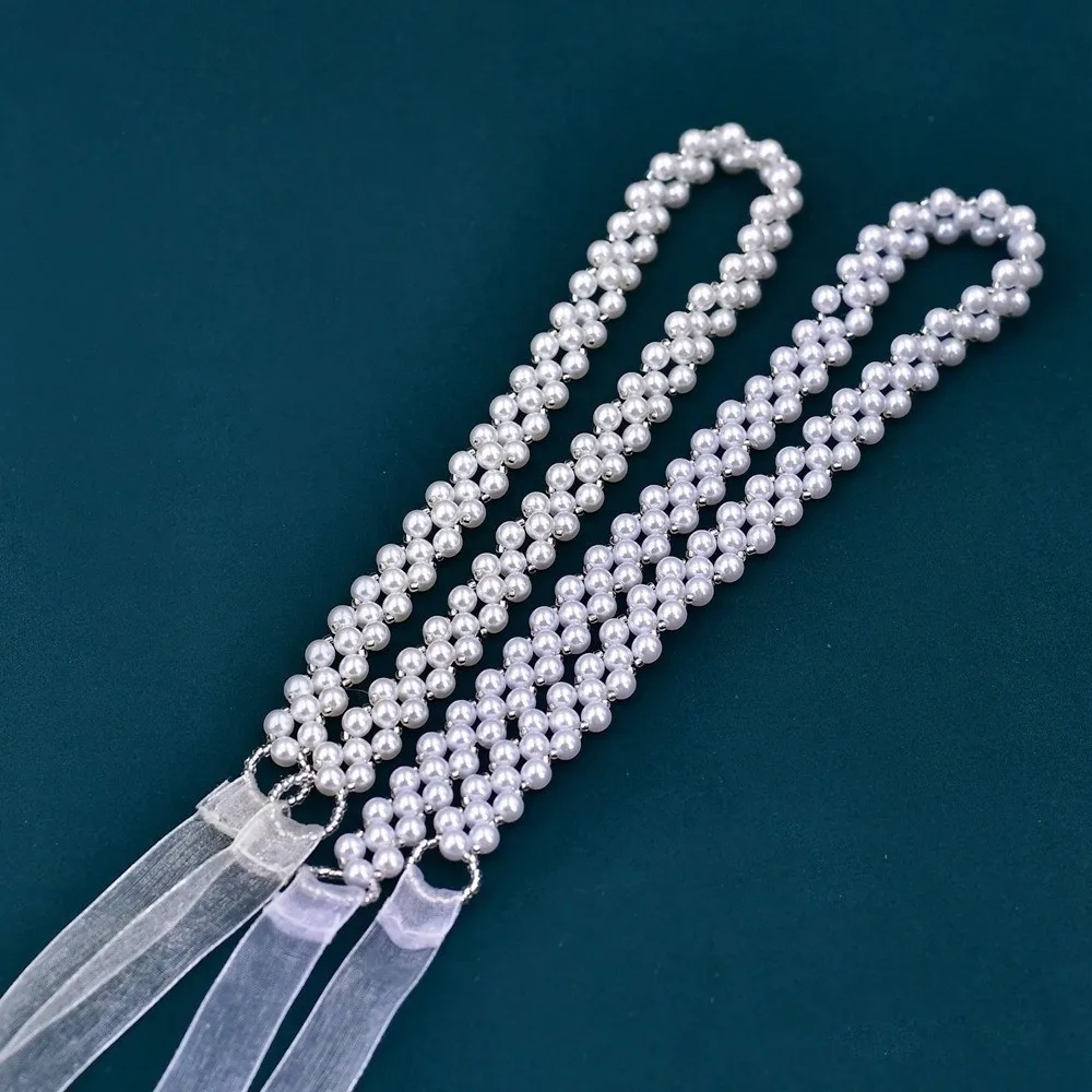 Jewelry Accessories Pearl Waist Belt Organza Ribbon Elegant Beaded Sash Waist Chain Women
Jewelry Accessories Pearl Waist Belt Organza Ribbon Elegant Beaded Sash Waist Chain Women