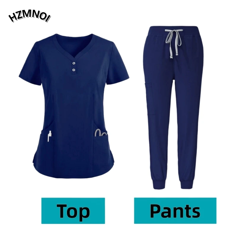 Beauty salon dental work clothes short sleeved, pants hand washing clothes split set women's nursing laboratory work clothes
Beauty salon dental work clothes short sleeved, pants hand washing clothes split set women's nursing laboratory work clothes