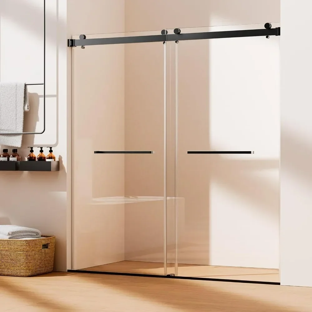 Frameless Double Sliding Shower Door 68-72" W x 76" H, 3/8" 10mm Clear Noiseless Glass Door with Anti-Jumping System Shower Door
Frameless Double Sliding Shower Door 68-72" W x 76" H, 3/8" 10mm Clear Noiseless Glass Door with Anti-Jumping System Shower Door
