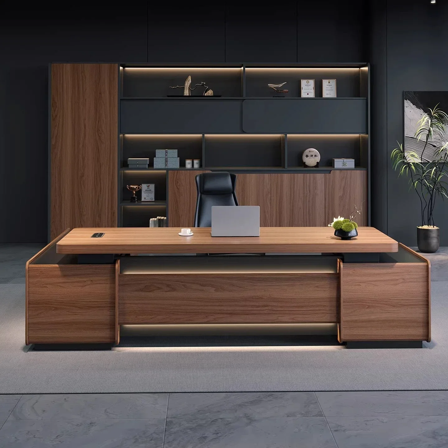 LMM simple modern high-end class desk President's desk Office Chairperson's manager desk
LMM simple modern high-end class desk President's desk Office Chairperson's manager desk