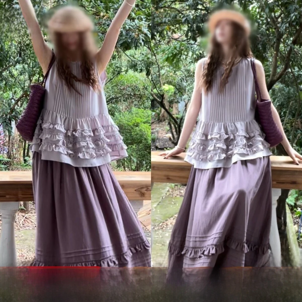 Summer Women's Outfit Large Skirt Tuck Folded Top Earlet Lace Hem Sample Customizable Design Service Business Uniforms
Summer Women's Outfit Large Skirt Tuck Folded Top Earlet Lace Hem Sample Customizable Design Service Business Uniforms