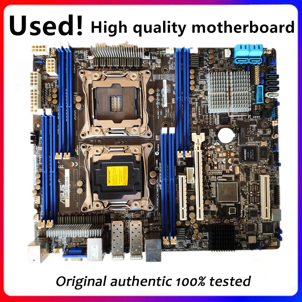 Z10PC-D8 10G-2S для ASUS Z10PC-D8/10G-2 S б/у оригинал для Intel C612 Серверная материнская плата Socket LGA 2011 V3 DDR4 X99 материнская плата
Z10PC-D8 10G-2S для ASUS Z10PC-D8/10G-2 S б/у оригинал для Intel C612 Серверная материнская плата Socket LGA 2011 V3 DDR4 X99 материнская плата