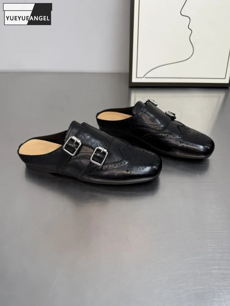 Fashion Elegant Female New Genuine Leather Wearing Outside Platform Comfortable Casual Ladies Breathable Slip On Baotou Slippers
Fashion Elegant Female New Genuine Leather Wearing Outside Platform Comfortable Casual Ladies Breathable Slip On Baotou Slippers