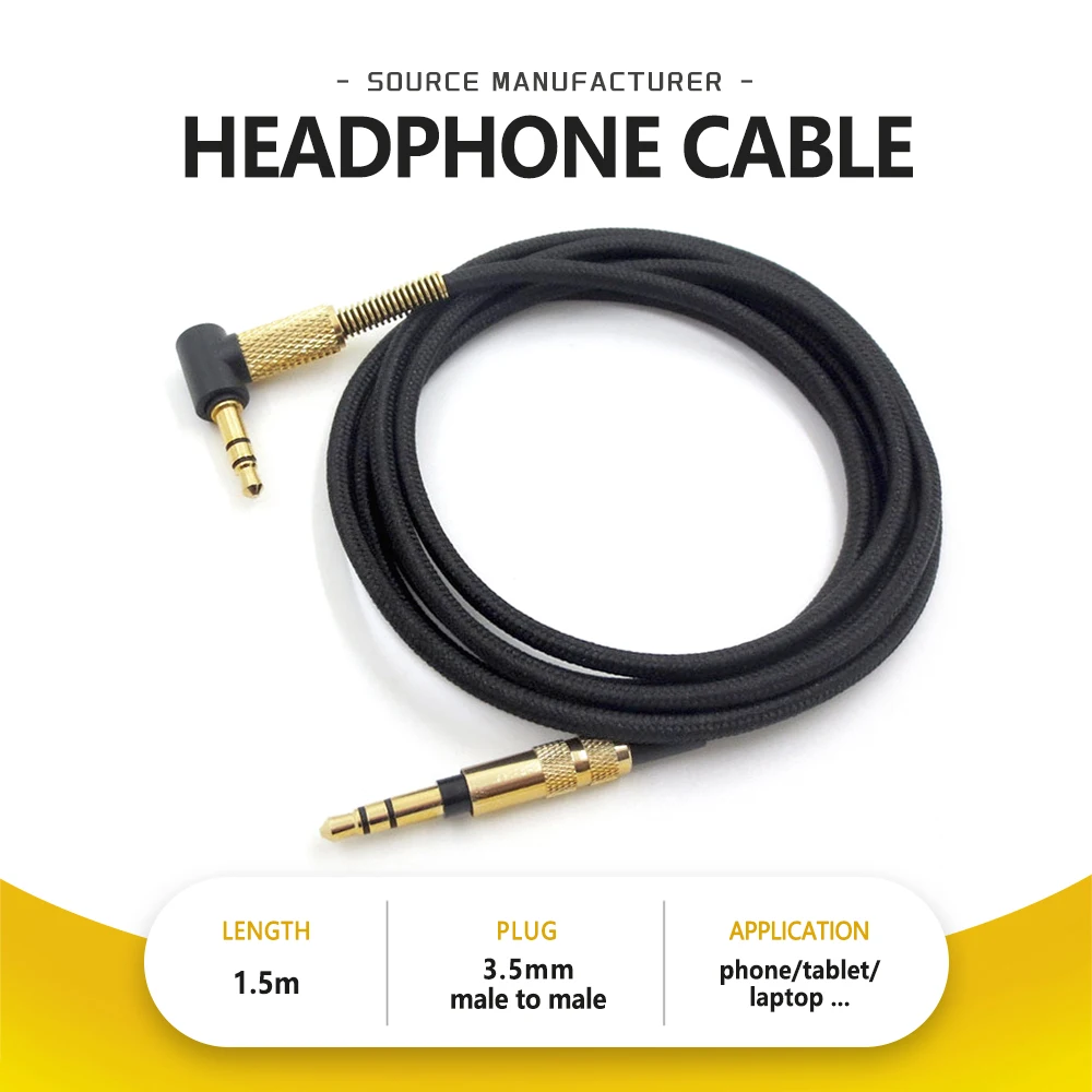 3.5MM JACK Male-to-male Inline Mic Control Audio Cable Nylon Braided Earphone Upgrade Line for MDR-10r 1A XB950 Z1000 MSR7
3.5MM JACK Male-to-male Inline Mic Control Audio Cable Nylon Braided Earphone Upgrade Line for MDR-10r 1A XB950 Z1000 MSR7