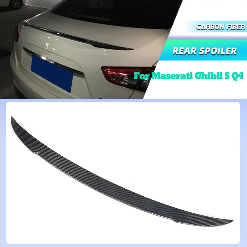 Carbon Fiber Car Rear Trunk Spoiler Wings for Maserati Ghibli S Q4 Sedan 4-Door 2014-2017 Rear Spoiler Tail Boot Wing Lip
Carbon Fiber Car Rear Trunk Spoiler Wings for Maserati Ghibli S Q4 Sedan 4-Door 2014-2017 Rear Spoiler Tail Boot Wing Lip