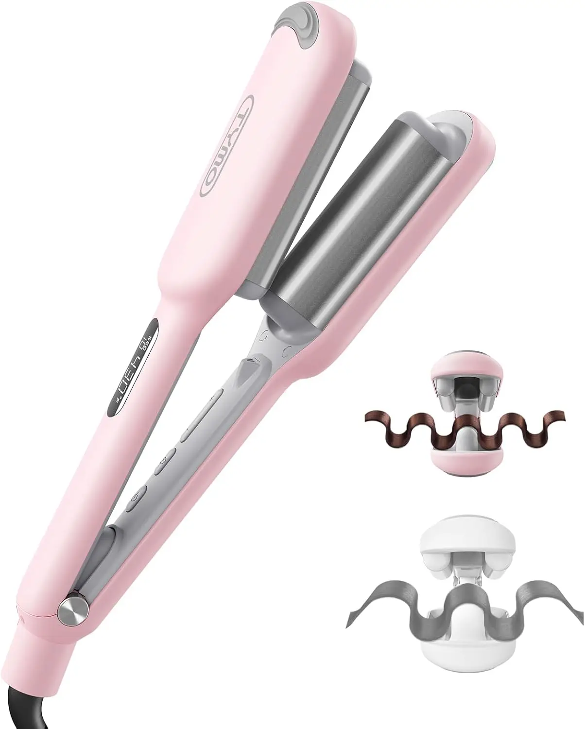 1 Inch Deep Waver Hair Curler, 3 Barrel Ceramic Crimper, Ionic Anti-Frizz, Dual Voltage for Beach Waves
1 Inch Deep Waver Hair Curler, 3 Barrel Ceramic Crimper, Ionic Anti-Frizz, Dual Voltage for Beach Waves