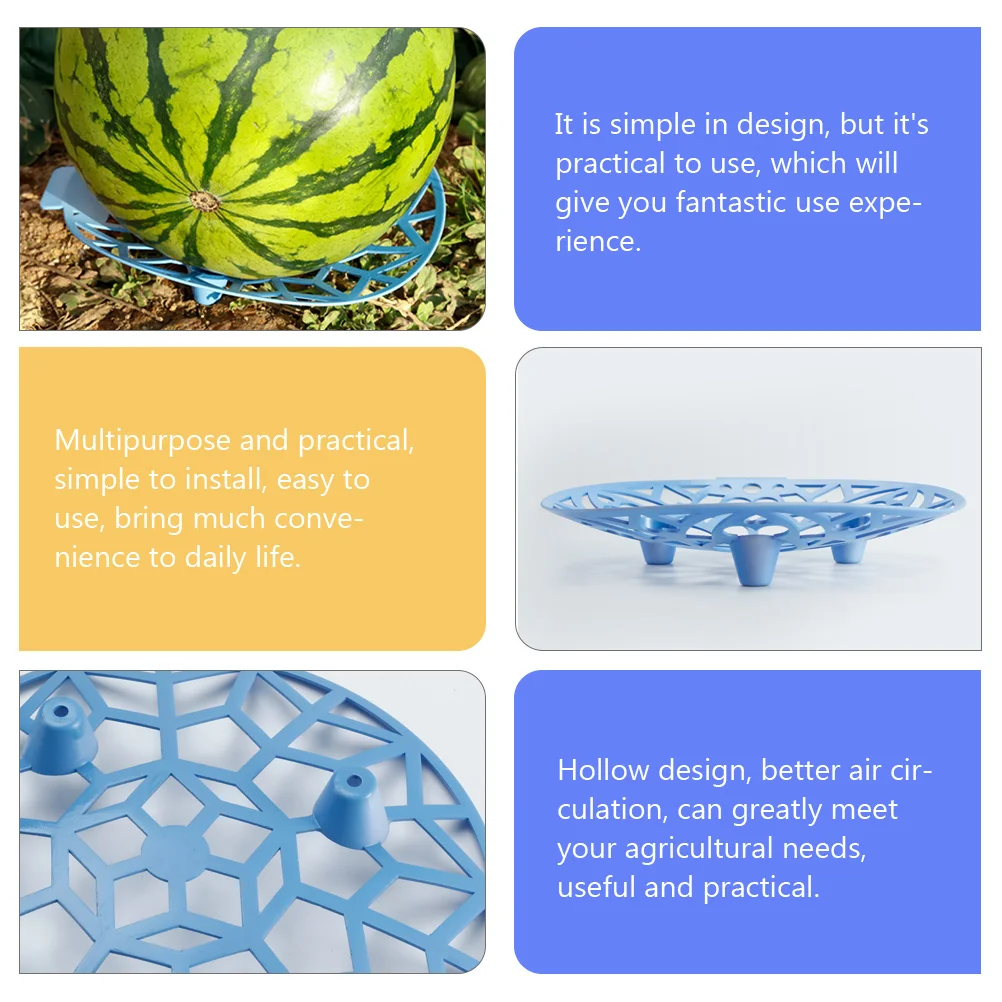 3 Pcs Plastic Watermelon Support Holder Rotten Proof Tray Garden Melon Stand Lattice Cradle Trellis Air for Cantaloupe
3 Pcs Plastic Watermelon Support Holder Rotten Proof Tray Garden Melon Stand Lattice Cradle Trellis Air for Cantaloupe