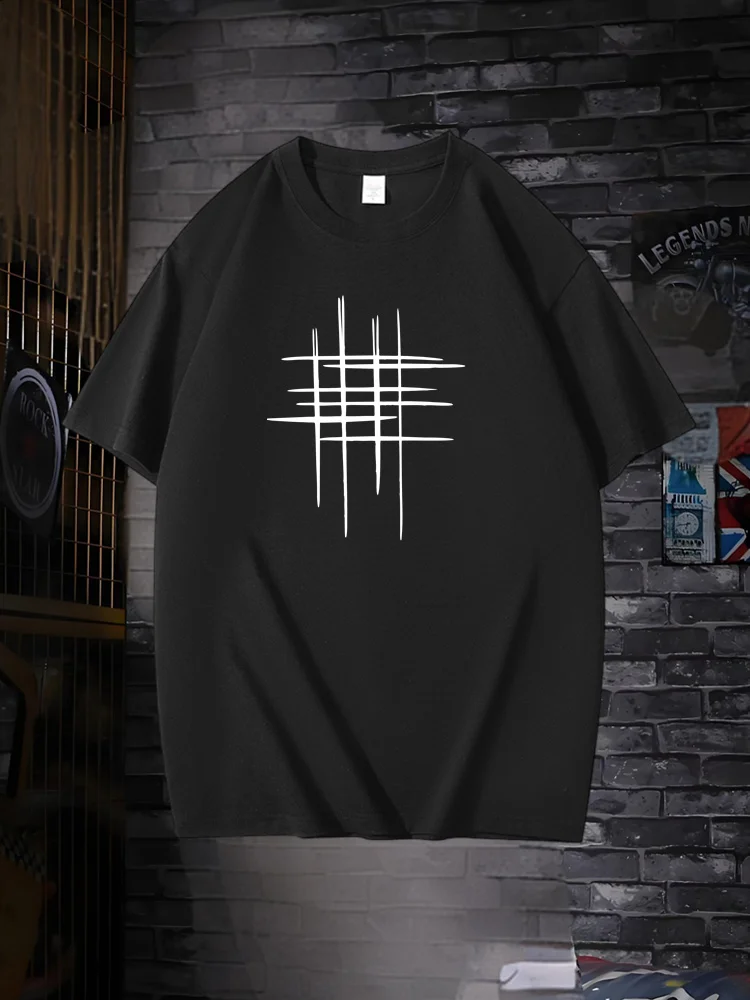 T-Shirts With Round Collars And Graphic Lines Print Casual Large Size 100% Summer New Cotton For Men
T-Shirts With Round Collars And Graphic Lines Print Casual Large Size 100% Summer New Cotton For Men