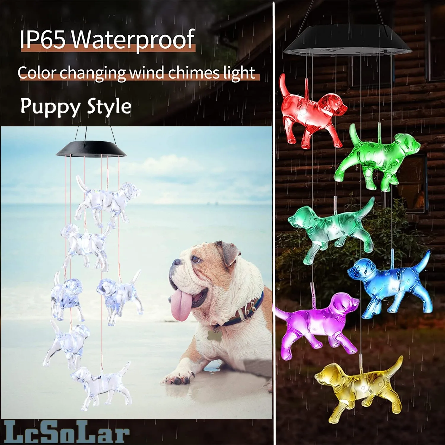 Wind Chime Solar Puppy Wind Chime Dog Outdoor Indoor Color Changing Light S Hook For Bedroom Patio Deck Yard Garden Home Decor
Wind Chime Solar Puppy Wind Chime Dog Outdoor Indoor Color Changing Light S Hook For Bedroom Patio Deck Yard Garden Home Decor