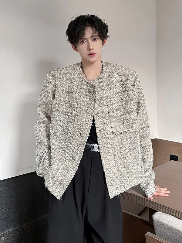 TANGZ Studio Men's Thiened ort Jaet Faion Urban Sle Polyester Fabric Luxury Feel Lapel Coat White oulder Pads
TANGZ Studio Men's Thiened ort Jaet Faion Urban Sle Polyester Fabric Luxury Feel Lapel Coat White oulder Pads