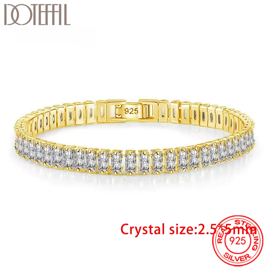 DOTEFFIL Tennis Ball 925 Sterling Silver Bracelet 5mm Zirconia Fashion Simple Engagement Charm Jewelry
DOTEFFIL Tennis Ball 925 Sterling Silver Bracelet 5mm Zirconia Fashion Simple Engagement Charm Jewelry