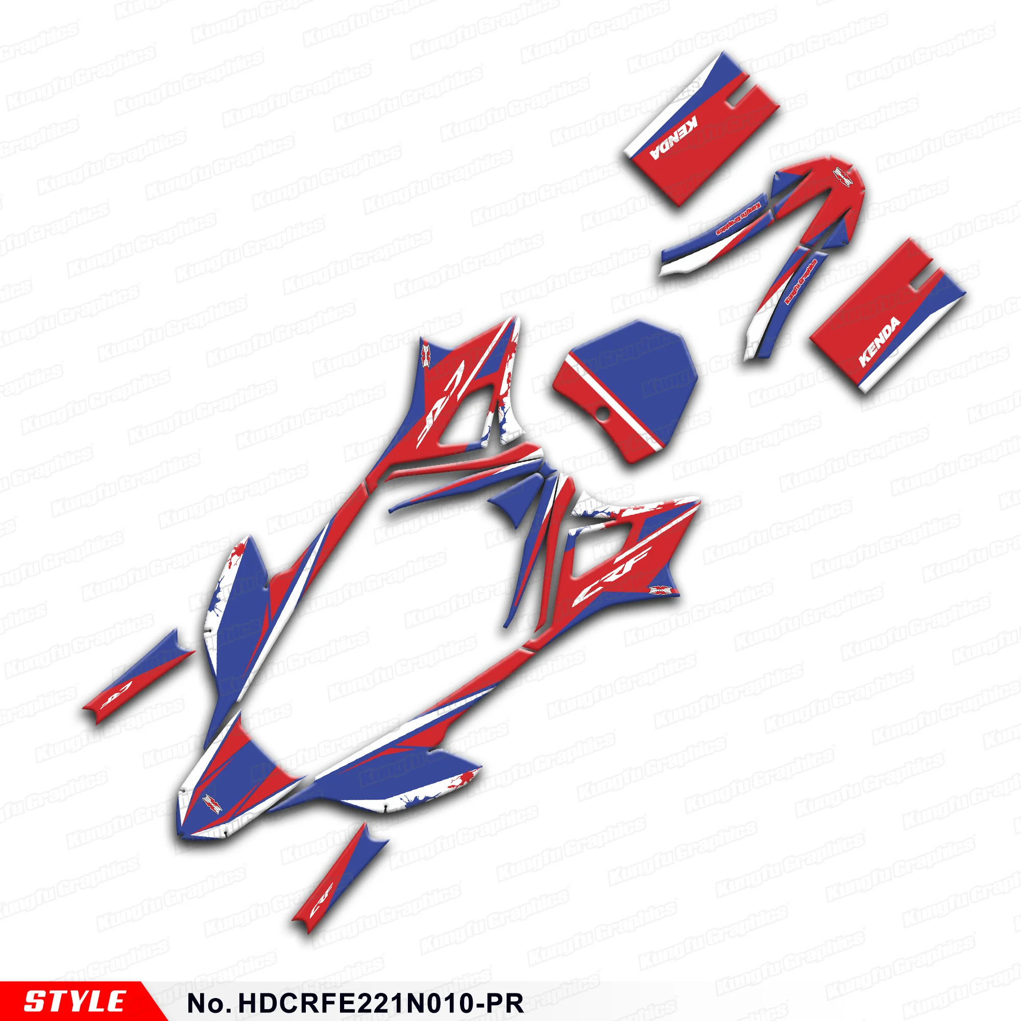 JY Racing Sticker Kit Adhesive Decals for Honda CRF-E2 / CRF E2 2021 2022 2023 2024 2025, Protector, HDCRFE221N010-PR
JY Racing Sticker Kit Adhesive Decals for Honda CRF-E2 / CRF E2 2021 2022 2023 2024 2025, Protector, HDCRFE221N010-PR