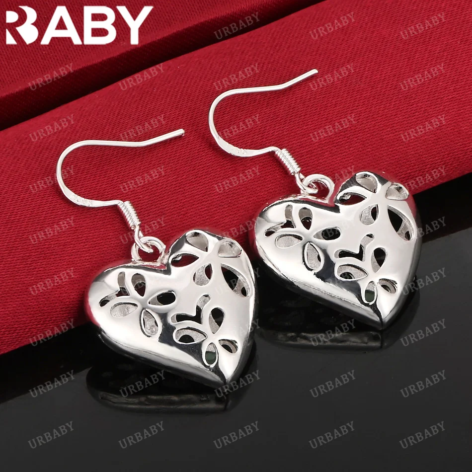 URBABY 925 Sterling Silver Earrings Hollow Love Heart Drop Earrings For Women Jewelry Fashion Party and Daily Wear
URBABY 925 Sterling Silver Earrings Hollow Love Heart Drop Earrings For Women Jewelry Fashion Party and Daily Wear