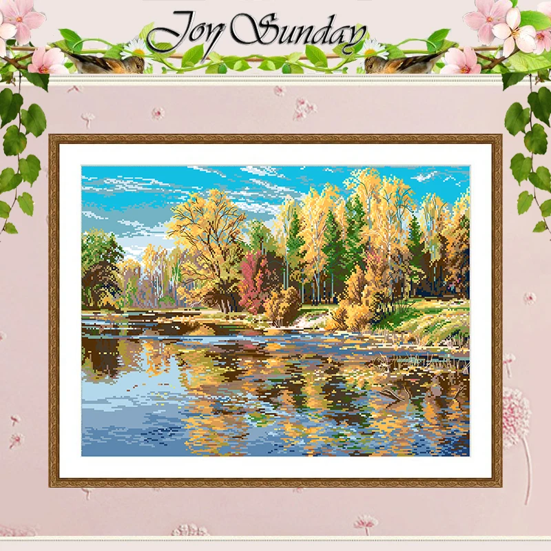 Lakeshore Autumn Scenery Patterns Counted Cross Stitch Set DIY 11CT 14CT 16CT Stamped DMC Cross-stitch Kit Embroidery Needlework
Lakeshore Autumn Scenery Patterns Counted Cross Stitch Set DIY 11CT 14CT 16CT Stamped DMC Cross-stitch Kit Embroidery Needlework