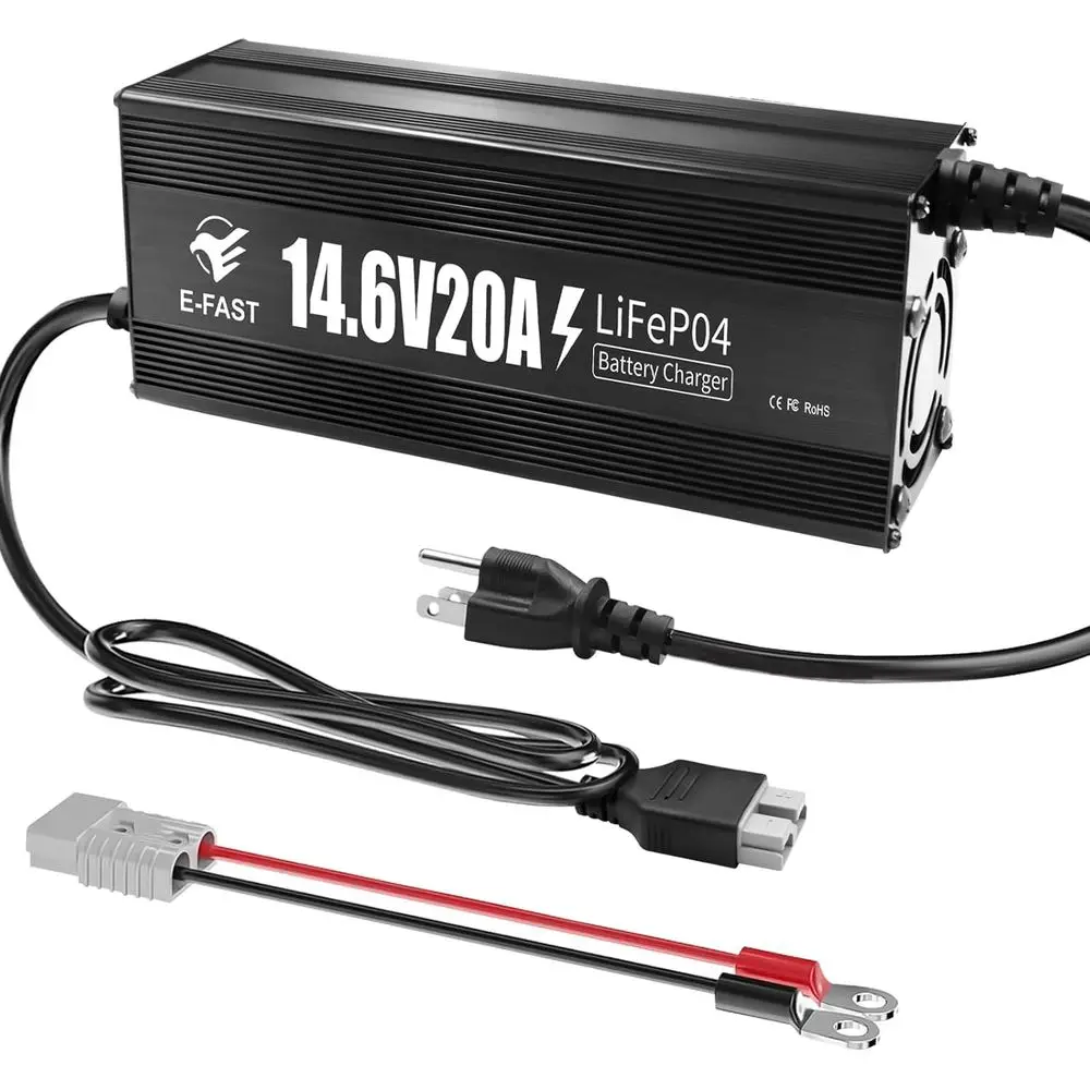 12V 20A Lithium Battery Charger 14.6V LiFePO4 Battery Charger Smart Charger with Anderson Connector Indicator Special for Lithiu
12V 20A Lithium Battery Charger 14.6V LiFePO4 Battery Charger Smart Charger with Anderson Connector Indicator Special for Lithiu