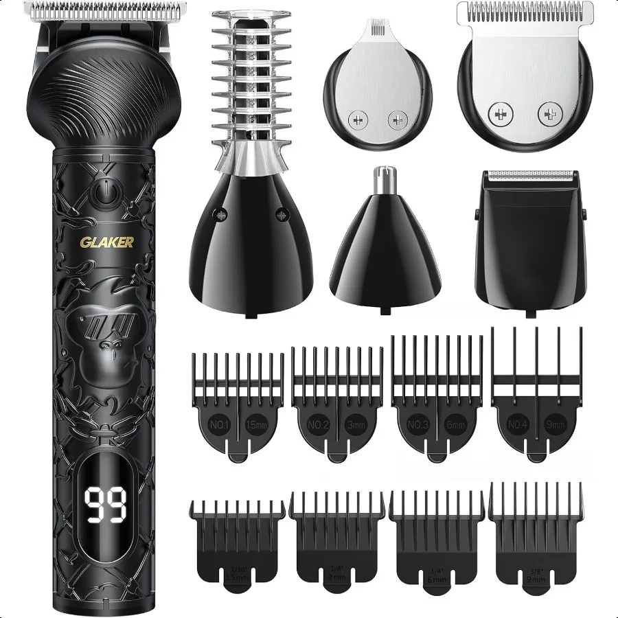 Beard Trimmer for Men Electric Razor for Body Face Mustache Ear Nose Hair Trimmer Cordl Hair Clippers 17 Pieces 6in1 Shavers fo
Beard Trimmer for Men Electric Razor for Body Face Mustache Ear Nose Hair Trimmer Cordl Hair Clippers 17 Pieces 6in1 Shavers fo