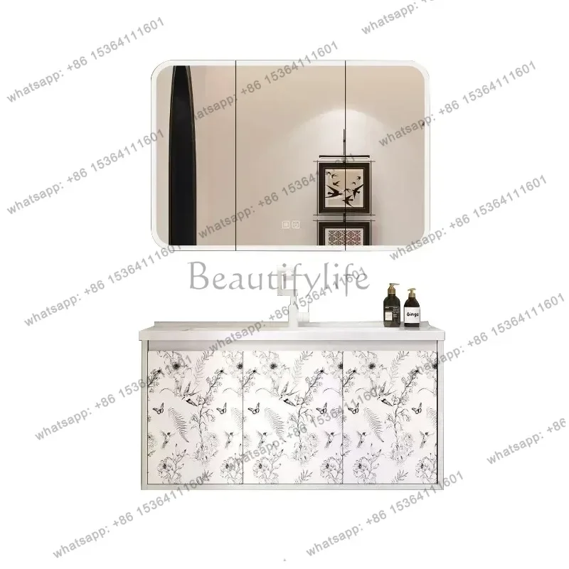 Retro honeycomb aluminum bathroom cabinet combination bathroom washstand ceramic integrated wash basin cabinet
Retro honeycomb aluminum bathroom cabinet combination bathroom washstand ceramic integrated wash basin cabinet
