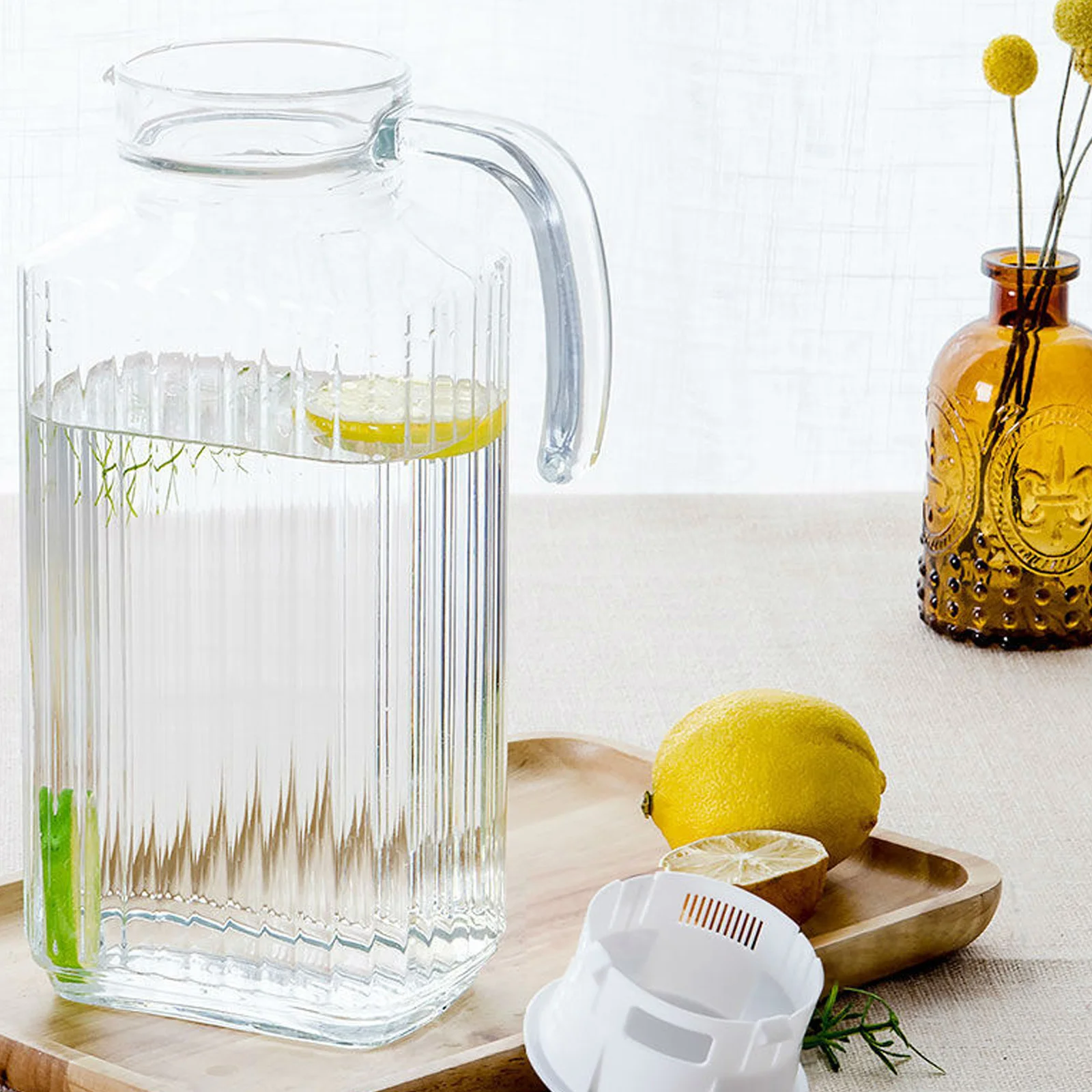 Large Capacity Cold Water Kettle Made of Premium Material Beverage Container for Home Party Storage Jug with Handle
Large Capacity Cold Water Kettle Made of Premium Material Beverage Container for Home Party Storage Jug with Handle