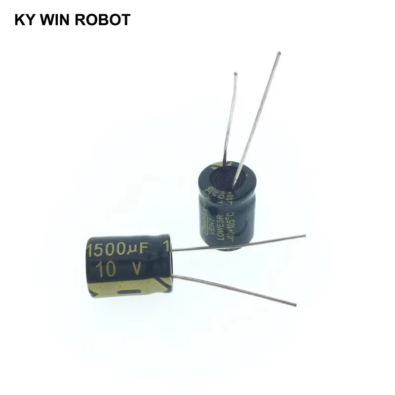 10 pcs Aluminum electrolytic capacitor 1500 uF 10 V 10 * 13 mm frekuensi tinggi Radial Electrolytic kapasitor
10 pcs Aluminum electrolytic capacitor 1500 uF 10 V 10 * 13 mm frekuensi tinggi Radial Electrolytic kapasitor