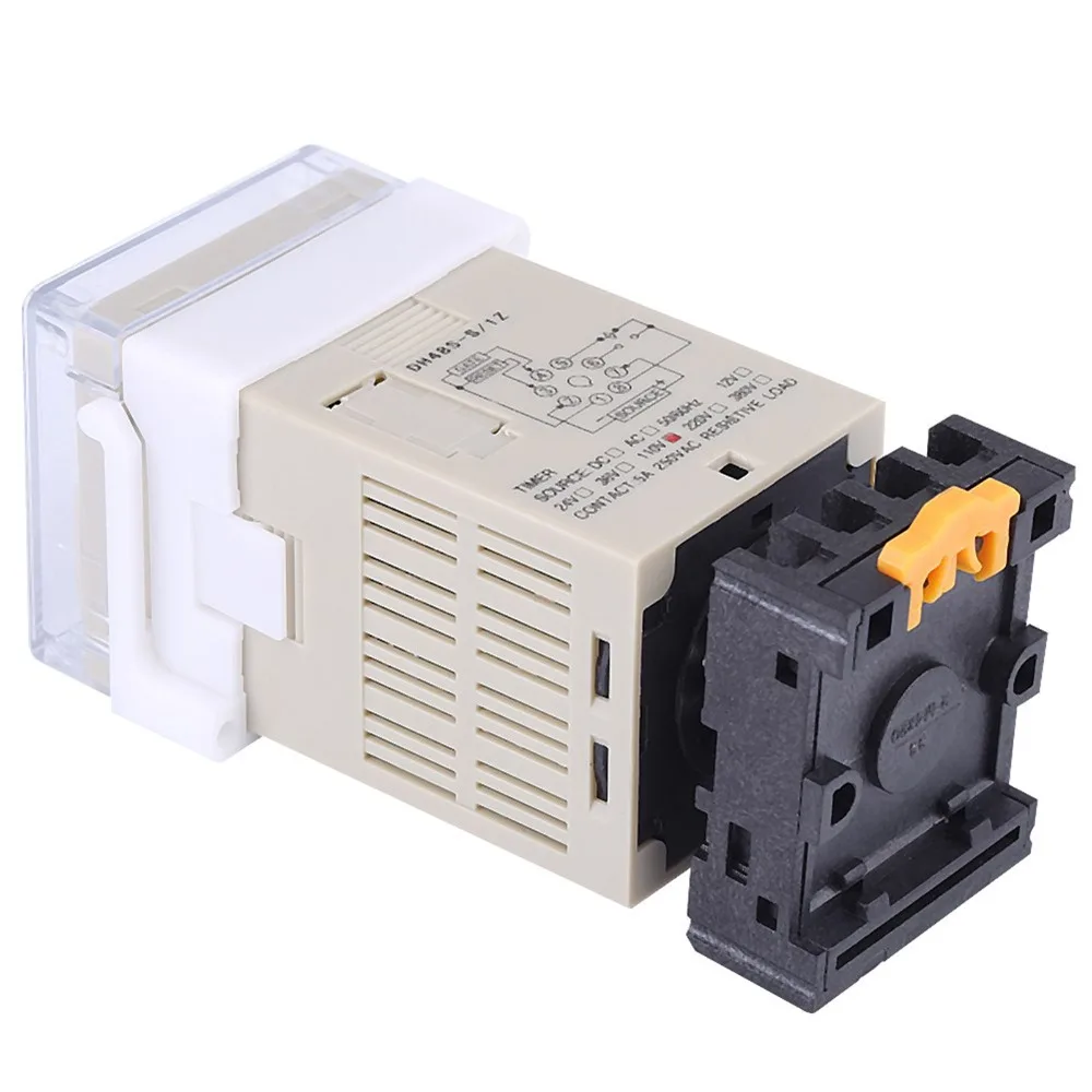 DH48S-S Time Relay 0.1s~99h 110V AC Digital Display Time Relay with Base Cycle Control Cycle Control Time Relay Control Device
DH48S-S Time Relay 0.1s~99h 110V AC Digital Display Time Relay with Base Cycle Control Cycle Control Time Relay Control Device