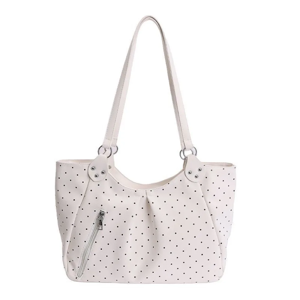Casual Korean Style Polka Dot Shoulder Bag Cute Zipper Underarm Bag Large Capacity Vintage Printing Handbag Daily
Casual Korean Style Polka Dot Shoulder Bag Cute Zipper Underarm Bag Large Capacity Vintage Printing Handbag Daily