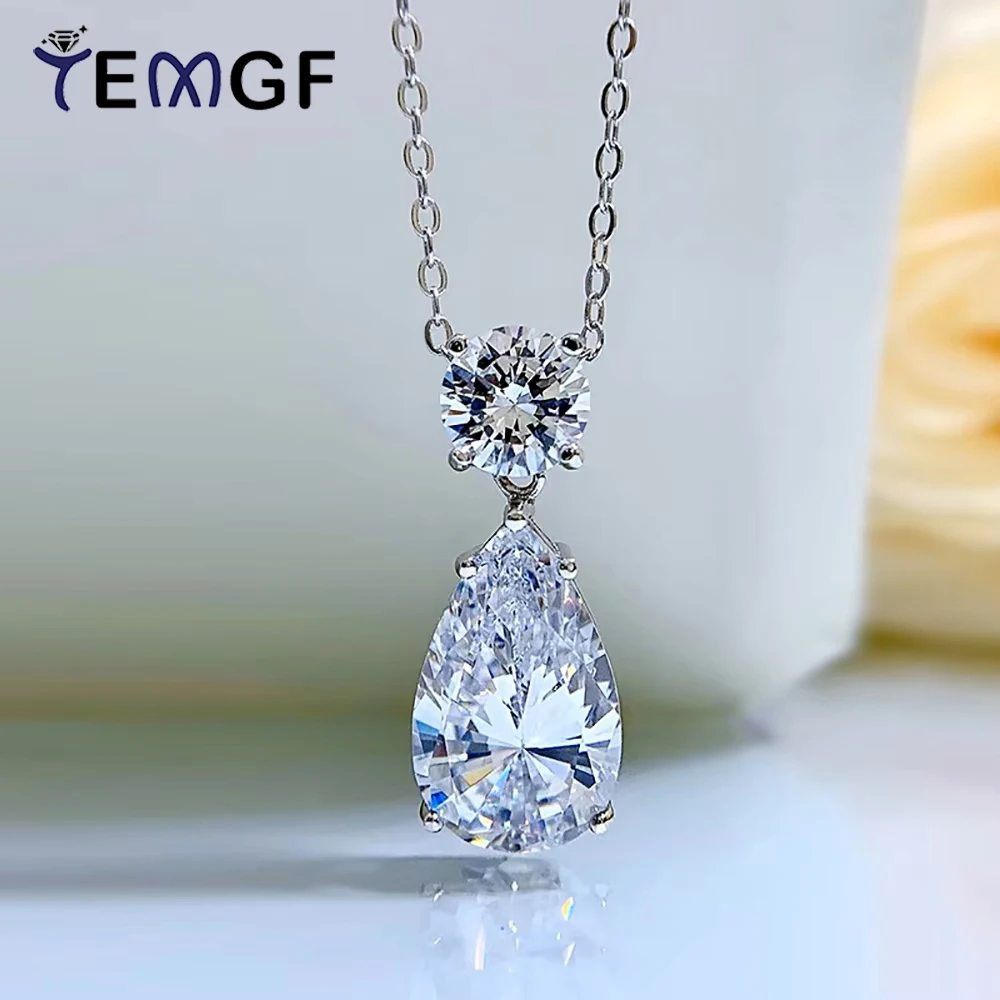 TEMGF 8CT Pendant Necklace Moissanite/Zircon Inlay 925 Silver Chain for Women Wedding Luxury Sparkling Fine Jewelry Love Gifts
TEMGF 8CT Pendant Necklace Moissanite/Zircon Inlay 925 Silver Chain for Women Wedding Luxury Sparkling Fine Jewelry Love Gifts