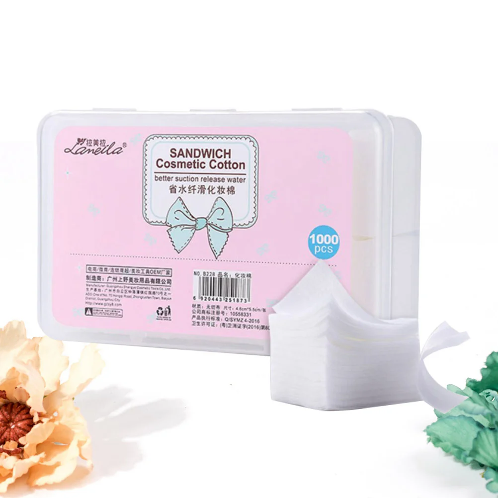 1000pcs Delicate Water-saving Cotton Pad Makeup Disposable Non-woven Pads (White) cotton nail polish
1000pcs Delicate Water-saving Cotton Pad Makeup Disposable Non-woven Pads (White) cotton nail polish