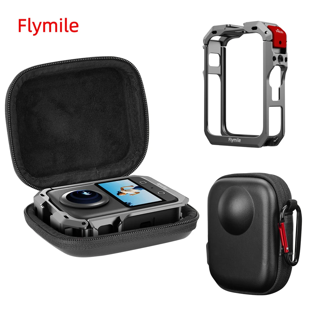 Flymile PU Storage Bag Carrying Bag Case for DJI OSMO 360 Accessories Cage Protective Frame Handbag Mini Portable Travel Box
Flymile PU Storage Bag Carrying Bag Case for DJI OSMO 360 Accessories Cage Protective Frame Handbag Mini Portable Travel Box 