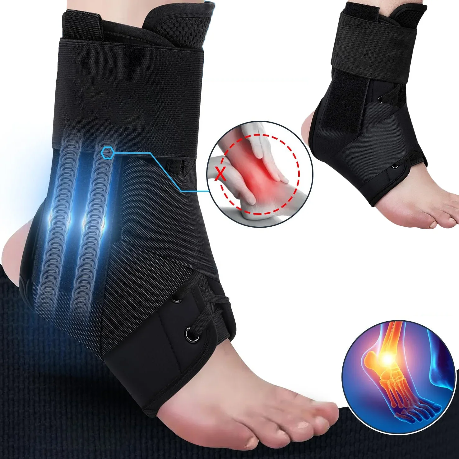 1Pc Unisex Sport ankle Fixed Sprained Support Brace Basketball Football Volleyball Fitness AnkleGuard for Sprain Prevention Gear
1Pc Unisex Sport ankle Fixed Sprained Support Brace Basketball Football Volleyball Fitness AnkleGuard for Sprain Prevention Gear