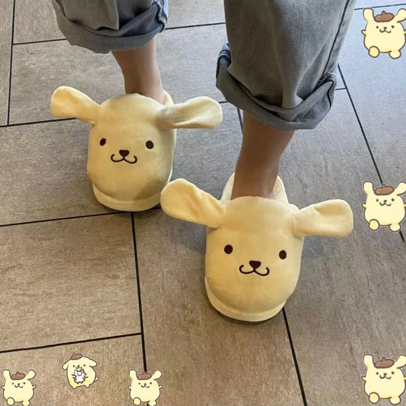 Cute Kuromi Plush Slippers Purin Dog Ears Move Melody Anime Kawaii Spring Autumn Winter Cartoon Home Slippers Funny Slippers
Cute Kuromi Plush Slippers Purin Dog Ears Move Melody Anime Kawaii Spring Autumn Winter Cartoon Home Slippers Funny Slippers