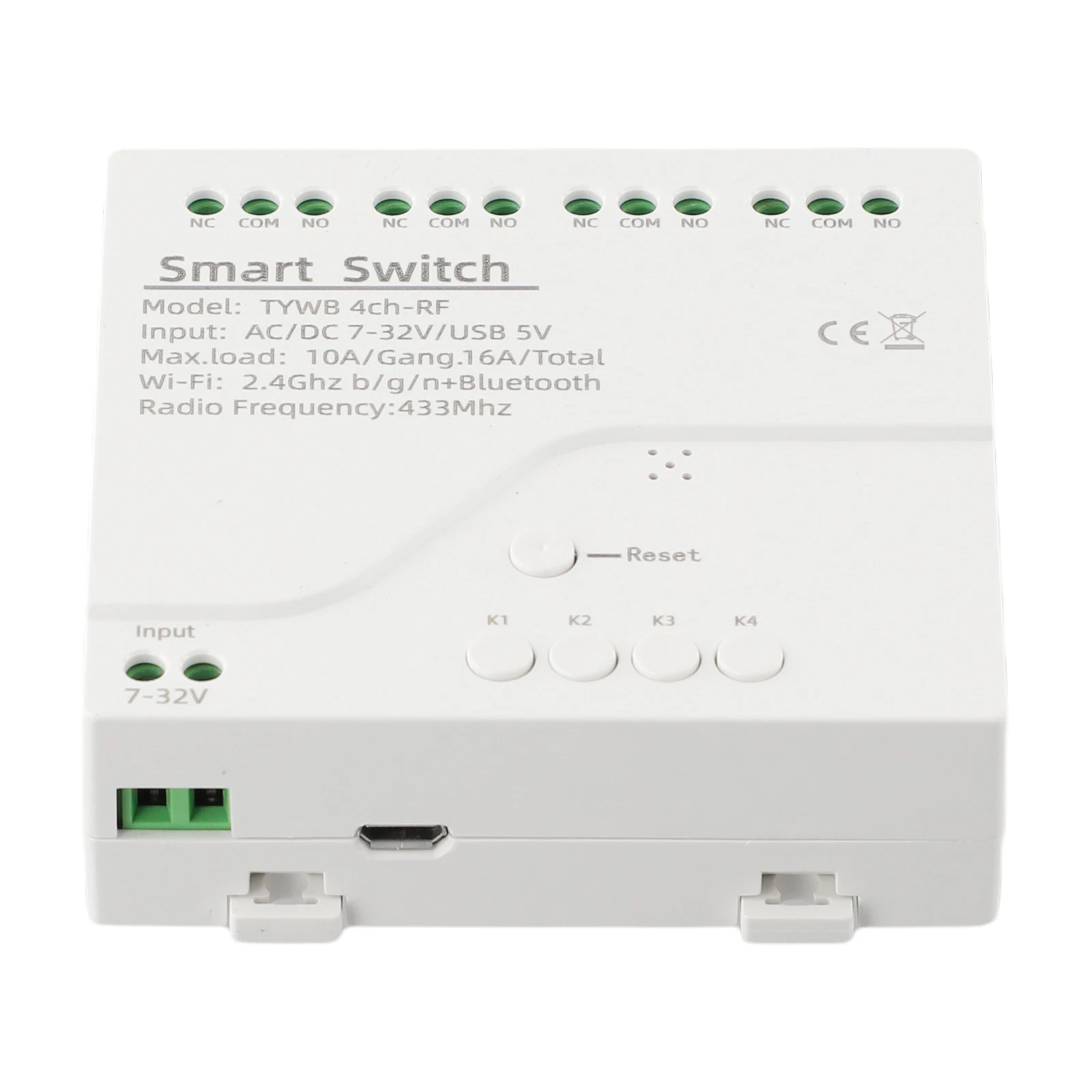 WiFi RF 4CH Relay Control Module Switch DC 5 32V AC 85 250V For For Smart Life App and Voice Assistant Integration