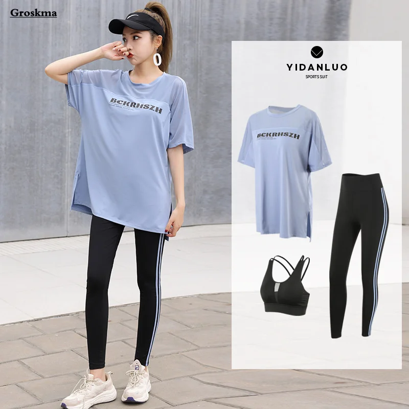 Plus Size Patchwork Women Yoga 3 Piece Set Fitness Gym Mesh T Shirts Quick Dry Workout Running Bra Sportswear Clothing
Plus Size Patchwork Women Yoga 3 Piece Set Fitness Gym Mesh T Shirts Quick Dry Workout Running Bra Sportswear Clothing