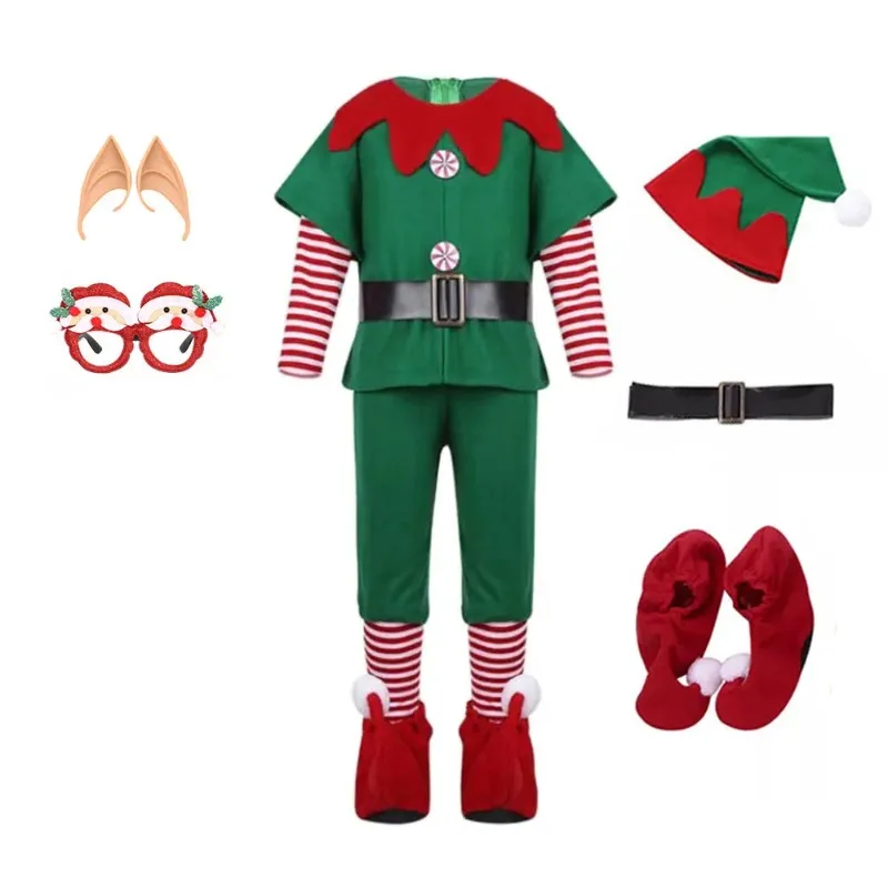 Child Adults Christmas Costume Apparel Boys Girls St Nicholas Day Festival Elf Cosplay Uniform Top Pants Hat Belt Shoes Coves
Child Adults Christmas Costume Apparel Boys Girls St Nicholas Day Festival Elf Cosplay Uniform Top Pants Hat Belt Shoes Coves