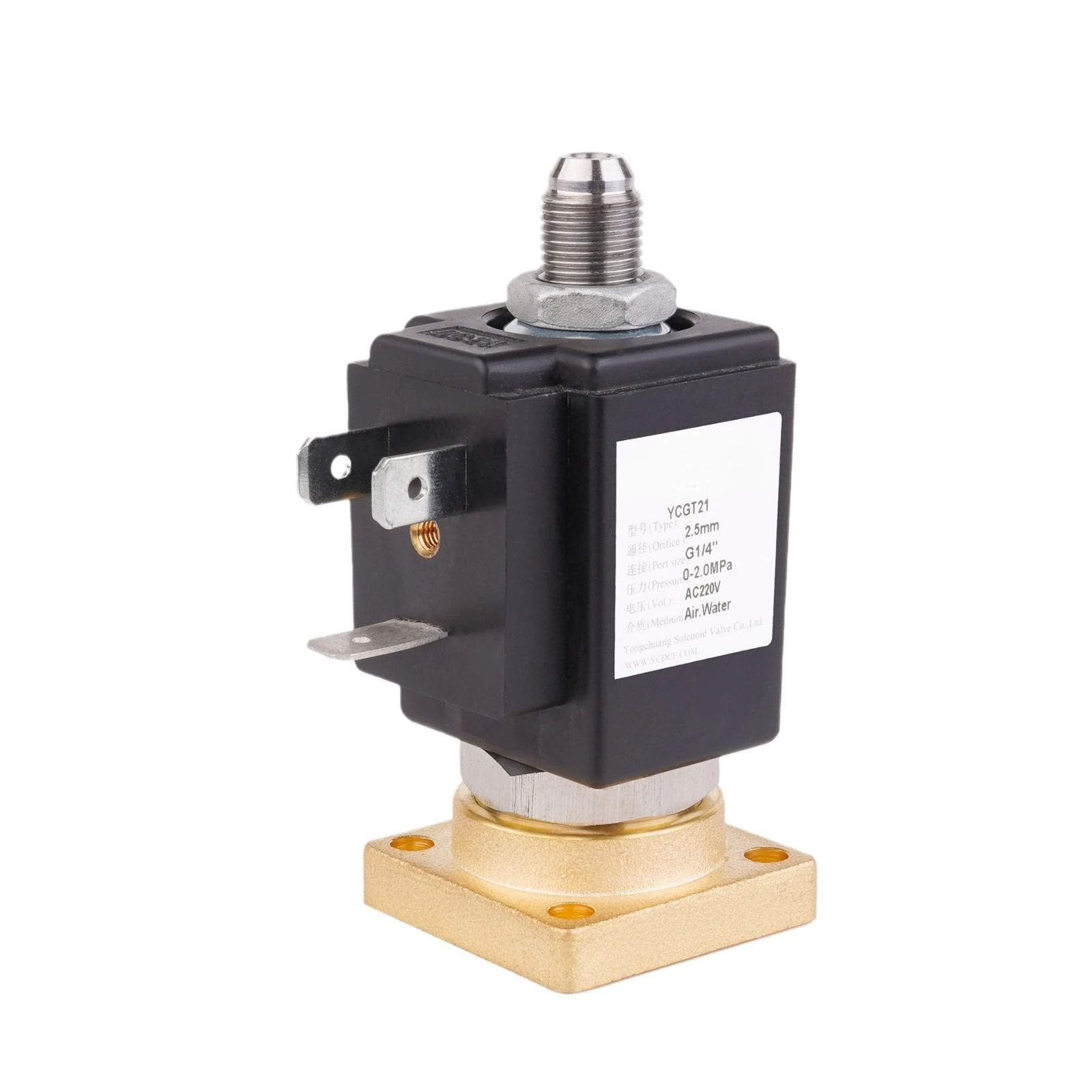 YCGT21 Two Position Three Way Electromagnetic Valve Coffee Machine Inlet Valve Food Equipment Suitable for Household Use
YCGT21 Two Position Three Way Electromagnetic Valve Coffee Machine Inlet Valve Food Equipment Suitable for Household Use