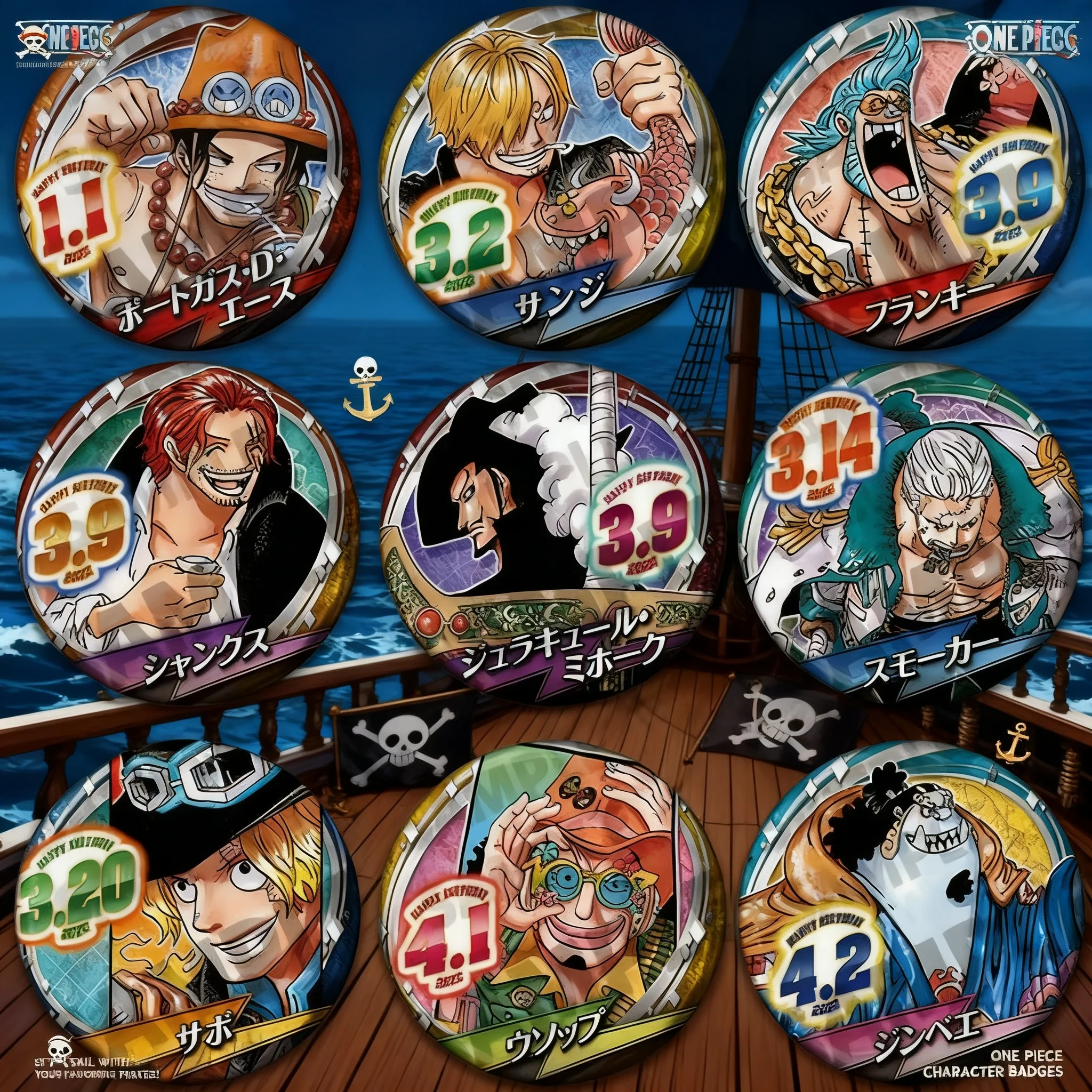Anime One Piece Badge Pin Accessories 2022 Birthday Souvenir Ace Red Hair Mihawk Sanji Chinese Made Brooch Pendant
Anime One Piece Badge Pin Accessories 2022 Birthday Souvenir Ace Red Hair Mihawk Sanji Chinese Made Brooch Pendant