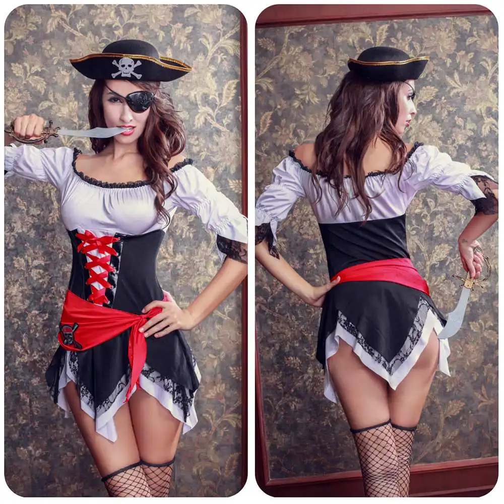 2025 New Women's Stylish Roleplay Pirate Costumes Halloween Party Cosplay Lingerie Dress Night Club Play Wear
2025 New Women's Stylish Roleplay Pirate Costumes Halloween Party Cosplay Lingerie Dress Night Club Play Wear