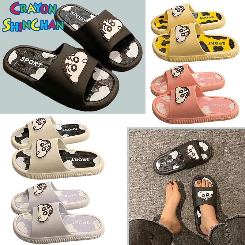Crayon Shin-chan Cartoon Women Slippers Anime Fashion Summer Non-Slip Sandals Home Bathroom Comfortable Slippers Casual Shoes
Crayon Shin-chan Cartoon Women Slippers Anime Fashion Summer Non-Slip Sandals Home Bathroom Comfortable Slippers Casual Shoes