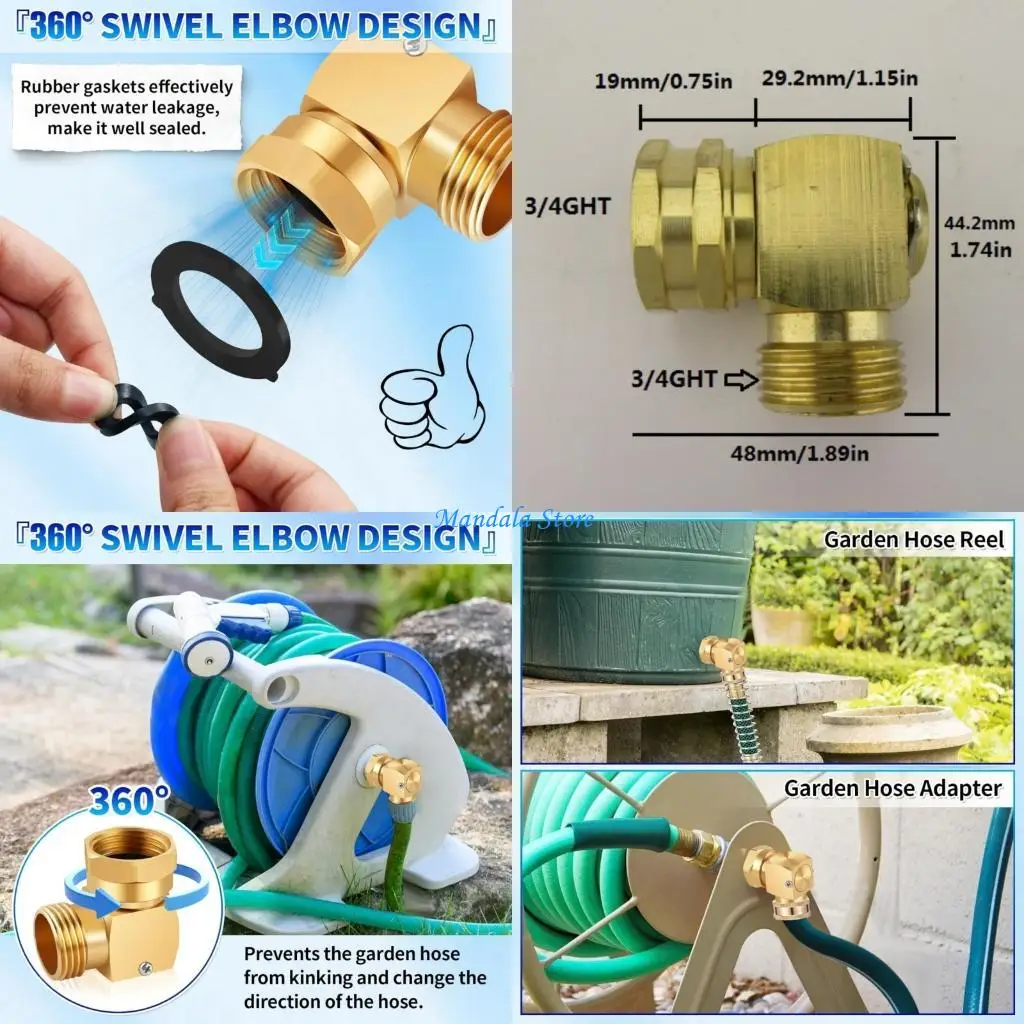 U2JC Garden Hose Coupling Fitting 90 Degree Adjustable Brass Connector For Gardening Camping Watering
U2JC Garden Hose Coupling Fitting 90 Degree Adjustable Brass Connector For Gardening Camping Watering