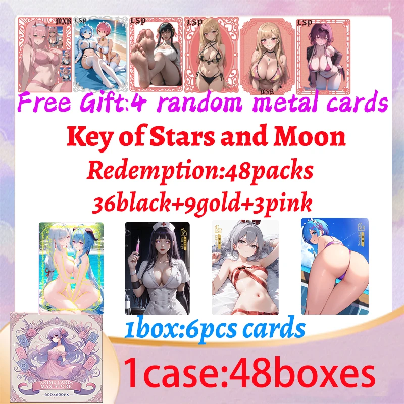 2025 Newest Key of Stars and Moon Goddess Story Collection Card Waifu Box Doujin Booster Box Spicy Art Card Toy Gifts
2025 Newest Key of Stars and Moon Goddess Story Collection Card Waifu Box Doujin Booster Box Spicy Art Card Toy Gifts