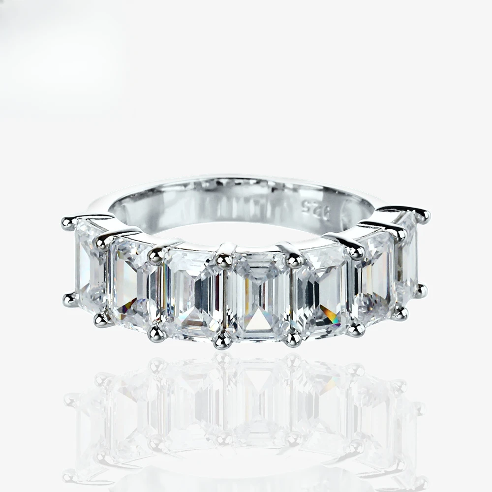 Wide Version S925 Sterling Silver Diamond Ring, Women's Rectangular Zirconium Car Flat Ring, European and American
Wide Version S925 Sterling Silver Diamond Ring, Women's Rectangular Zirconium Car Flat Ring, European and American