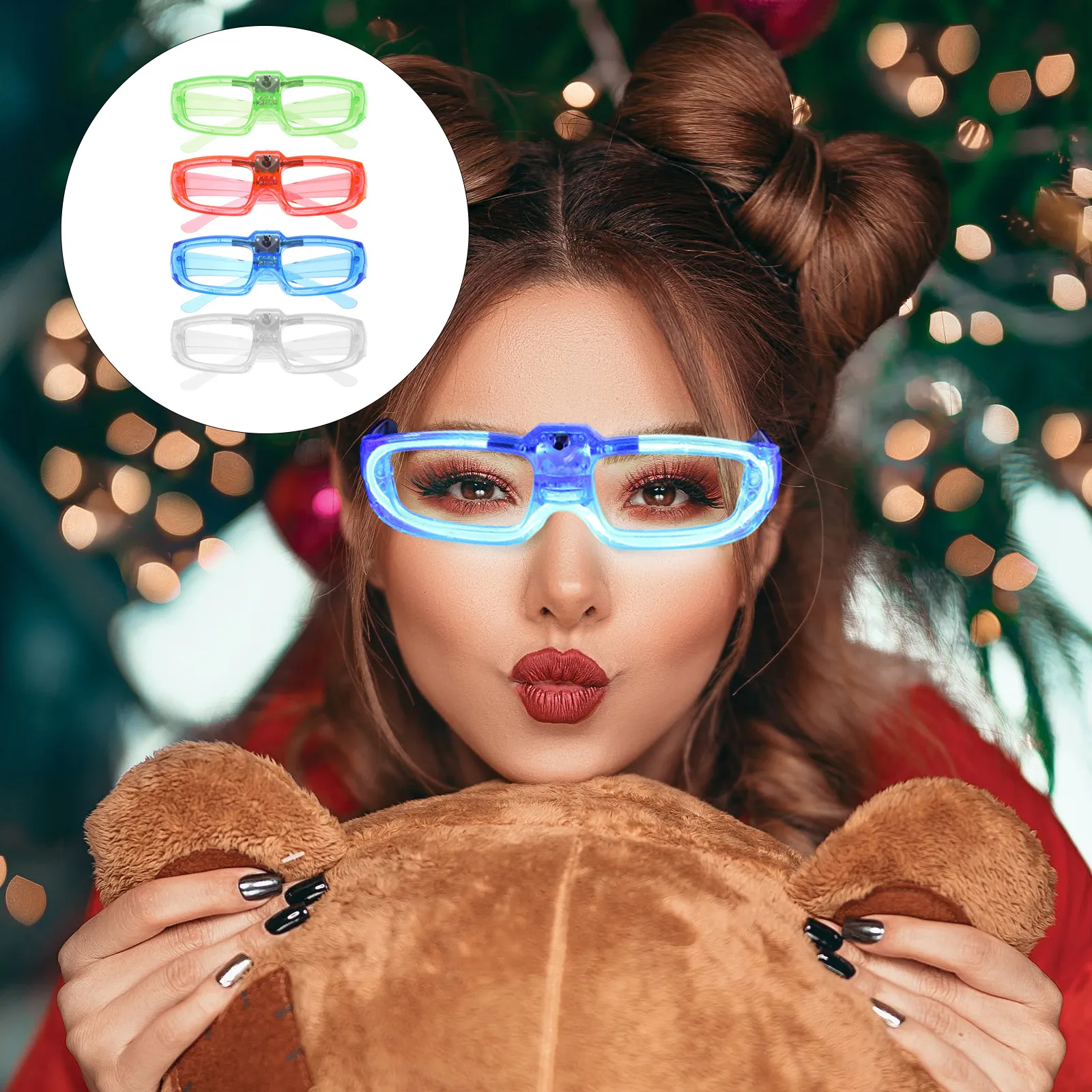 Unisex LED Glasses Glowing Party Luminous Eyeglasses Aldult Plastic Men and Women
Unisex LED Glasses Glowing Party Luminous Eyeglasses Aldult Plastic Men and Women