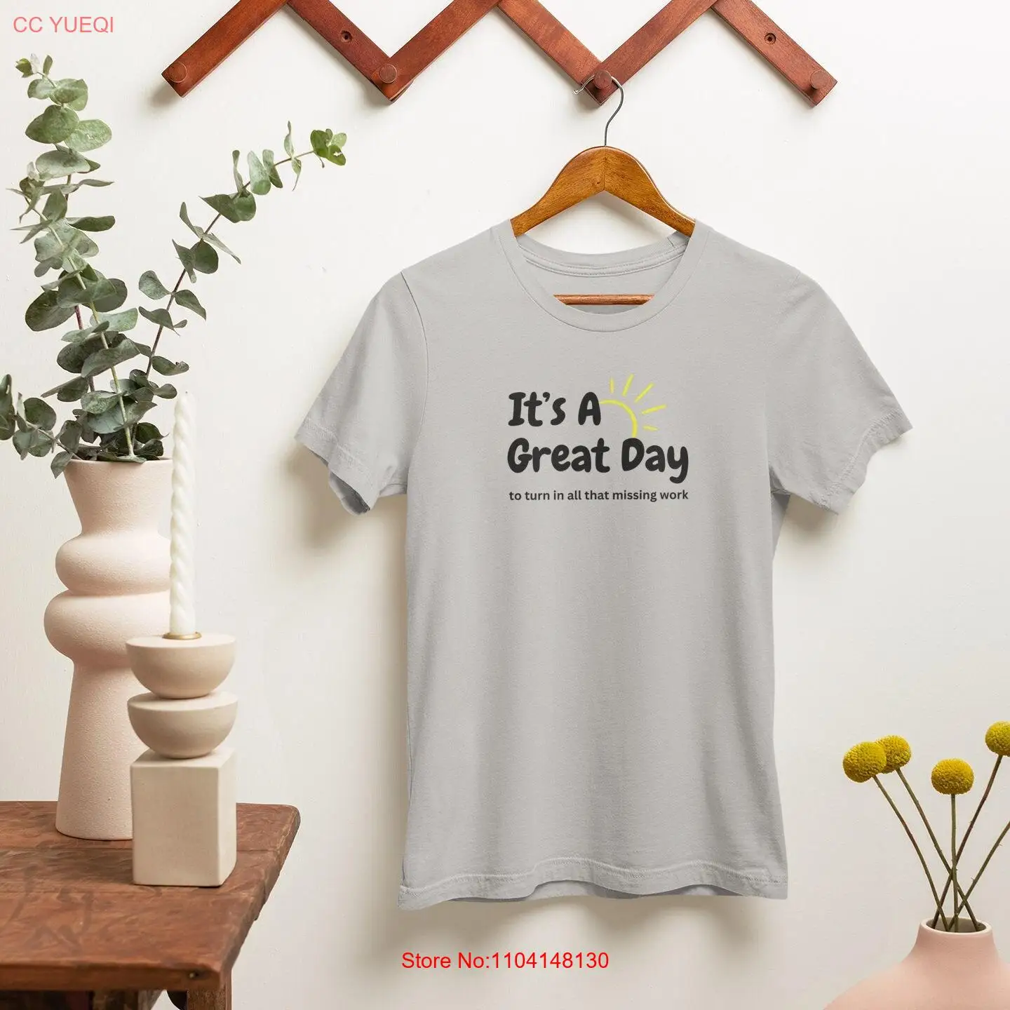 It's a Great Day to Turn in Missing Work T Shirt Teacher Funny Friday Middle School long or short sleeves
It's a Great Day to Turn in Missing Work T Shirt Teacher Funny Friday Middle School long or short sleeves