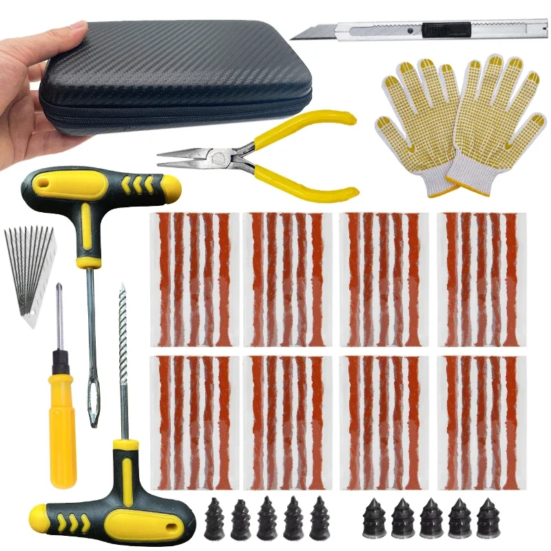 New Car Tire Repair Kit Puncture Plug Tools Tyre Puncture Emergency for Tire Strips Stirring Glue Repair Tool Kit Car Accessorie
New Car Tire Repair Kit Puncture Plug Tools Tyre Puncture Emergency for Tire Strips Stirring Glue Repair Tool Kit Car Accessorie